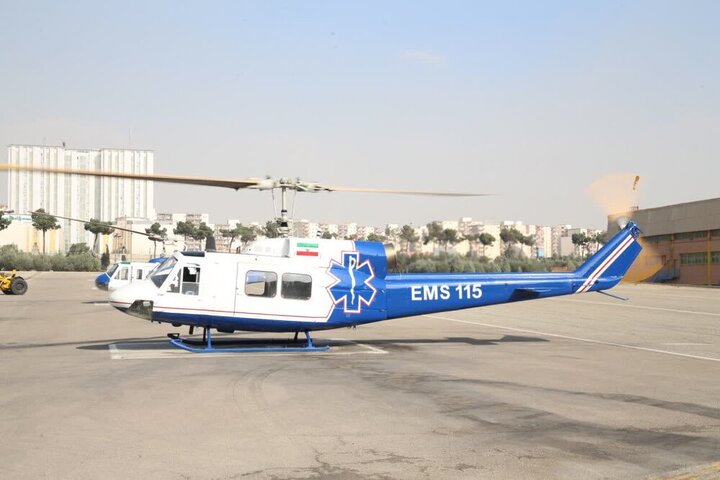 یک دستگاه بالگرد به اورژانس مازندران تحویل داده شد