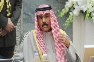 لحظه اعلام فوت امیر کویت در تلویزیون این کشور