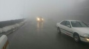 تصاویر آخرالزمانی از مه گرفتگی شدید در جاده اهواز - اندیمشک + فیلم