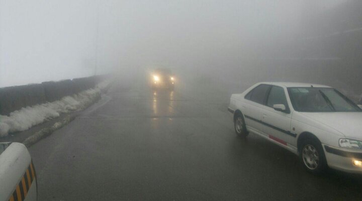 تصاویر آخرالزمانی از مه گرفتگی شدید در جاده اهواز - اندیمشک + فیلم