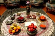 تصویری جالب از شب یلدا در دوره قاجار