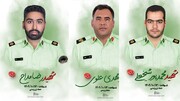 اولین عکس از ۳ پلیس شهید درحادثه تروریستی کرمان
