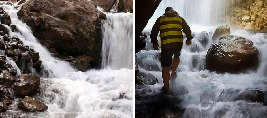 دیدنی‌ترین آبشار کلات نادری در خراسان رضوی