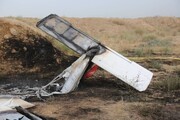 تصاویری از لاشه هواپیمای سقوط کرده در ارتفاعات البرز