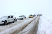 بارش برف نیم‌متری در این منطقه از ایران / فیلم