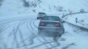 برف سنگین جاده چالوس را بست
