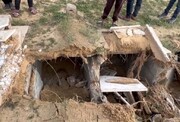 تخریب قبرستان غزه توسط بولدوزر