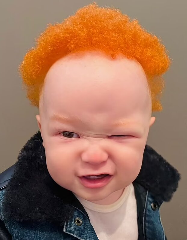 تولد نوزادی عجیب از پدر و مادری سیاه پوست