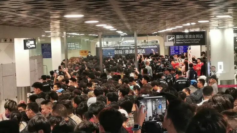 حادثه عجیب در فرودگاه چین+تصاویر