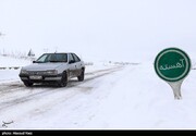 شهروندان به شمال سفر نکنند | بارش سنگین برف در آزادراه تهران-شمال