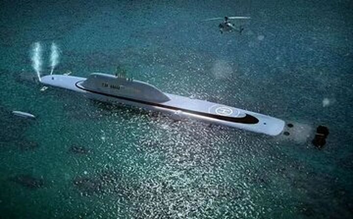 عکس زیردریایی لوکس برای سوپر میلیاردرها
