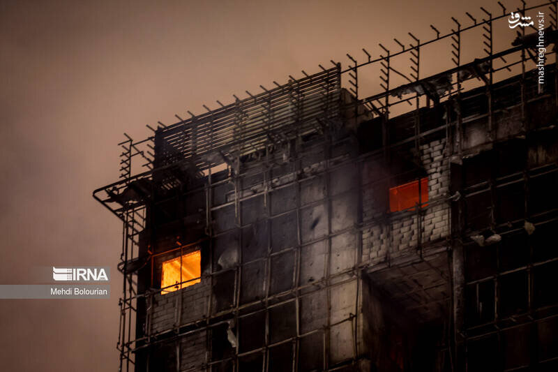 تصاویری از آتش سوزی در بیمارستان گاندی