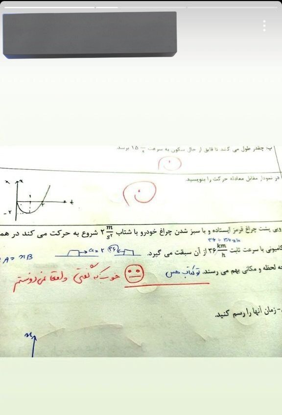 پاسخ بامزه یک دانش آموز به سوال امتحان + عکس