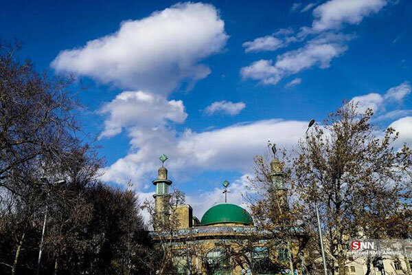آبی کمتر دیده شده آسمان امروز تهران