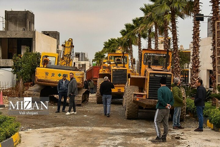 تخریب ویلای ۶۴ آقازاده مشهور در نوشهر + عکس