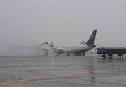 بارش سنگین برف پروازهای فرودگاه مشهد را کنسل کرد