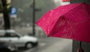 ساخت عجیب‌ترین چتر دنیا برای روزهای بارانی + این چتر دیگر دسته ندارد! / فیلم