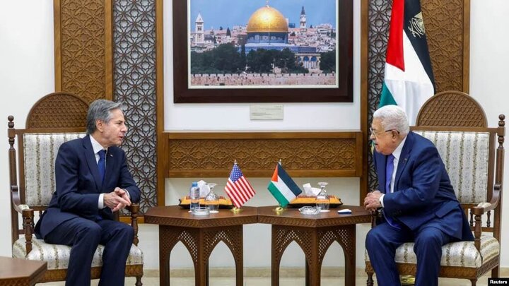 بلینکن: آمریکا از تشکیل کشور مستقل فلسطینی حمایت می کند
