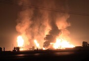 فرماندار بروجن: انفجار خط لوله سراسری گاز موجب رعب و وحشت مردم شد /  محور ارتباطی بروجن به لردگان و خوزستان بسته شده