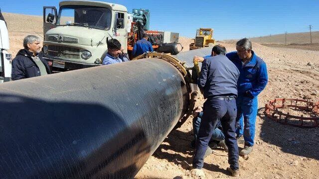 نخستین تصاویر از محل انفجار لوله گاز سراسری