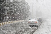 بارش برف شدید در استان گیلان + فیلم