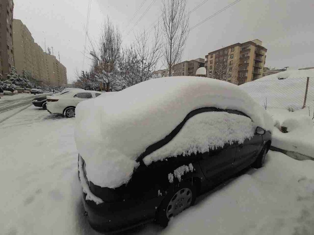 بارش نیم متری برف در تهران عکس