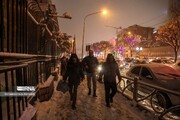 بارش برف شدید در این مناطق تهران + عکس