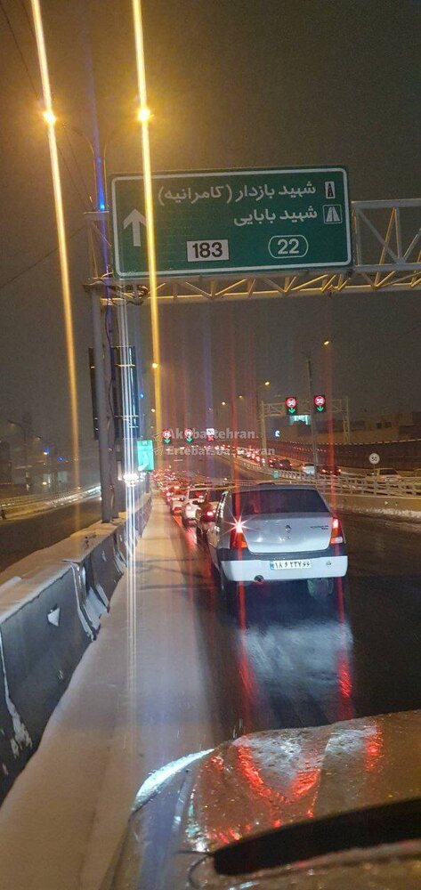 بحران در تهران؛ ترافیک باورنکردنی در نیمه شب