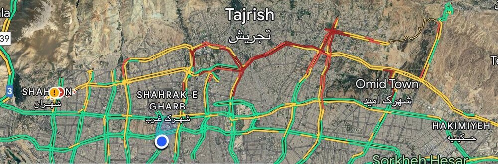 بحران در تهران؛ ترافیک باورنکردنی در نیمه شب