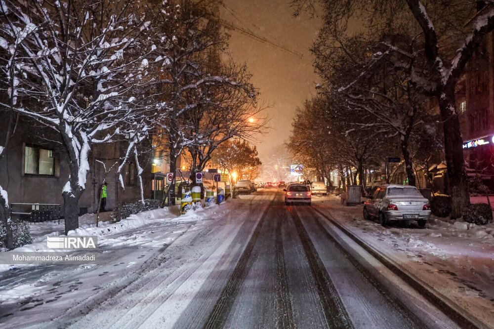 بارش برف شدید در این مناطق تهران + عکس