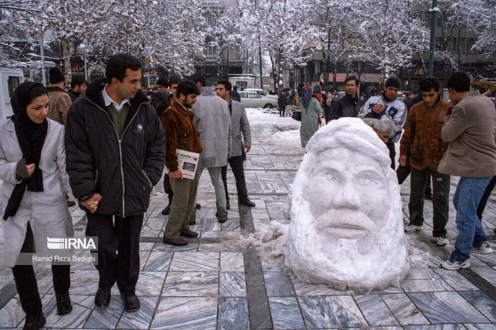 تصاویر زیر خاکی از بارش برف در ایران مربوط به نیم قرن پیش + عکس