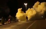 لحظه وحشتناک انفجار نارنجک زیر یک موتور در تهران + فیلم
