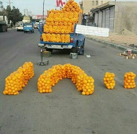 خلاقیت جالب راننده وانت | عکس