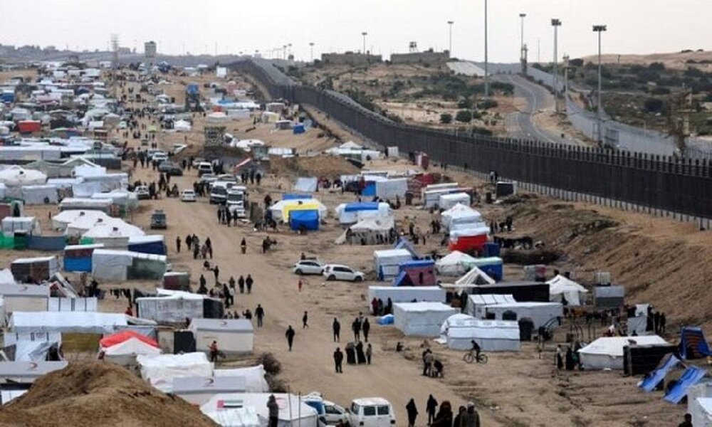 آوارگان فلسطینی در مرز غزه با مصر