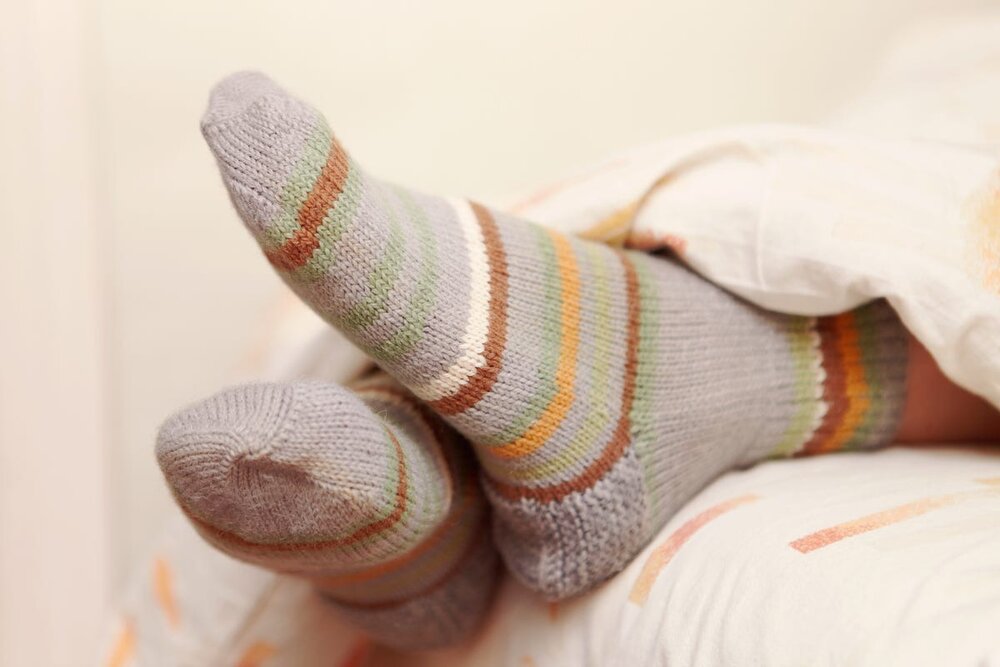 فواید قابل توجه خواب با جوراب