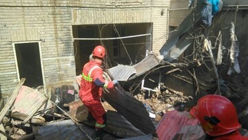 انفجار شدید در یک خانه ۲ طبقه در تهران / فیلم