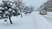 بارش برف شدید در این منطقه ایران + فیلم
