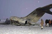 تصاویری هولناک از سقوط هواپیمای روسی با ۱۵ مسافر / فیلم