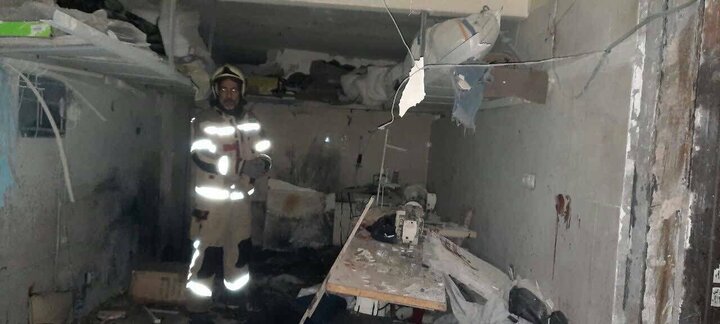 عکس هولناک از انفجار مواد محترقه در منزل مسکونی در تهران / ۴ نفر مصدوم شدند
