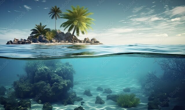 کشف یک جزیره باستانی زیر آب / قدمت این جزیره به ۳۰ تا ۴۰ میلیون سال پیش برمی گرد