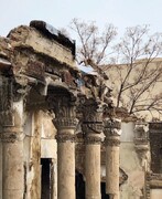 فروریختن یک عمارت قاجاری + عکس