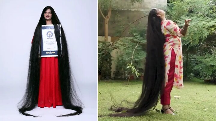 زنی که رکورد دار بلندترین موی جهان است