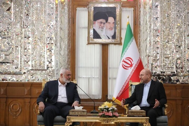 دیدار رئیس دفتر سیاسی حماس با قالیباف
