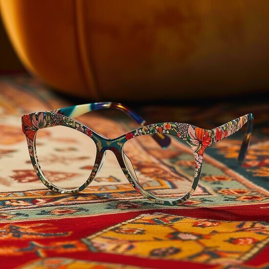 تصاویرِ جذاب از فریم عینک با نقش و نگار ایرانی