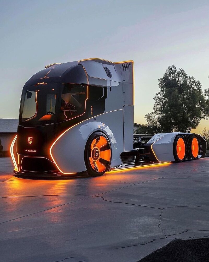 کامیون های کشنده از نگاه هوش مصنوعی
