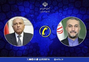 گفت‌وگوی تلفنی وزیران خارجه ایران و مصر