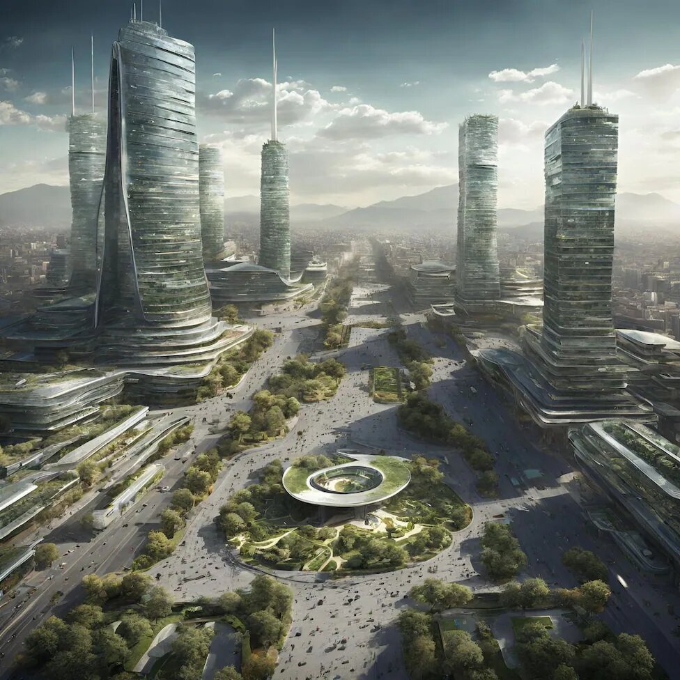 هوش‌ مصنوعی شهرهای آینده را به تصویر کشید