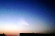 وجود یک شی نورانی در آسمان ایران | این شی نورانی شهاب سنگ است؟ + فیلم و عکس