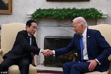 بایدن با نخست وزیر ژاپن در کاخ سفید دیدار کرد