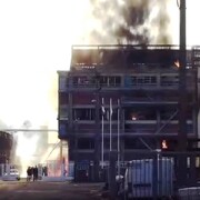 انفجار وحشتناک یک کارخانه در فرانسه + فیلم
